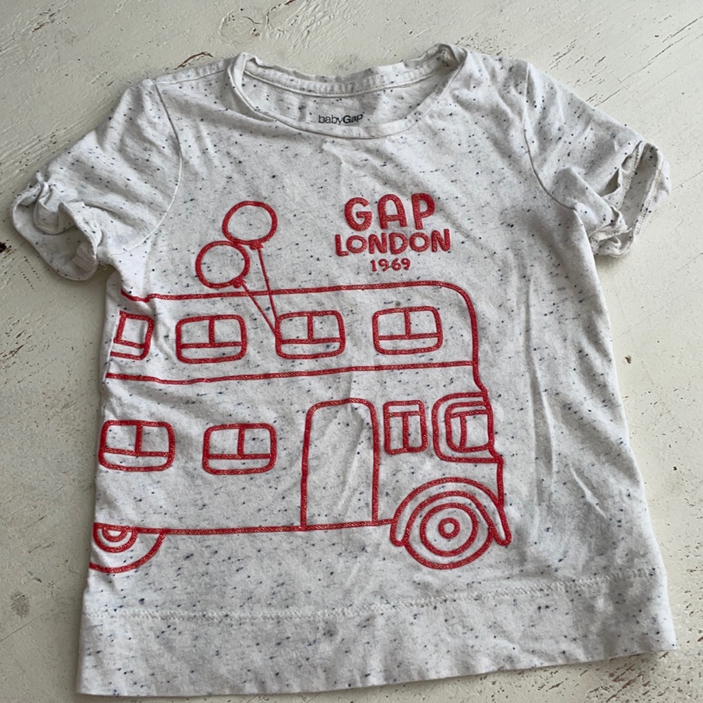 [ Babygap 1969 London Double Decker Bus Shirt ] 5t